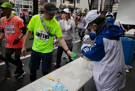 Supplying water in "my cups or bottles"