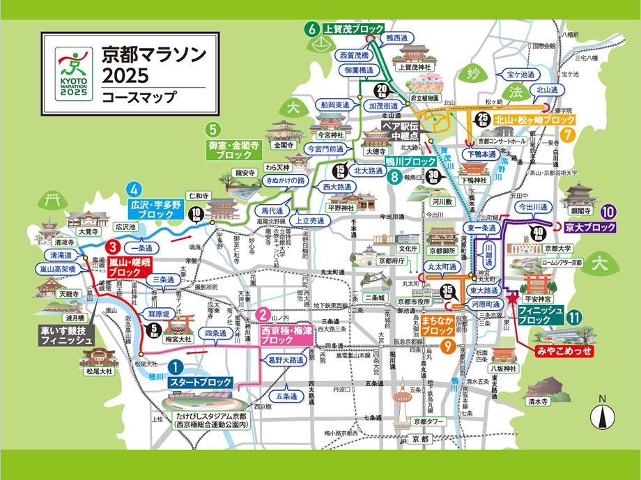 京都マラソン2024 コースマップ